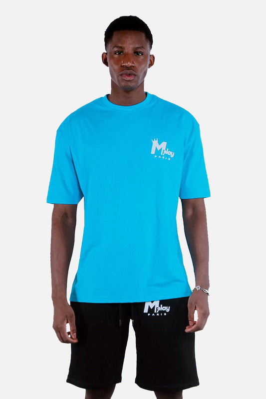 Mplay Logo T-Shirt Oversize "Bleu"